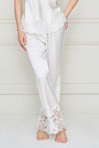 FLAPPER WOMEN'S SILK LACE PAJAMA SET
