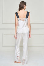 FLAPPER WOMEN'S SILK LACE PAJAMA SET