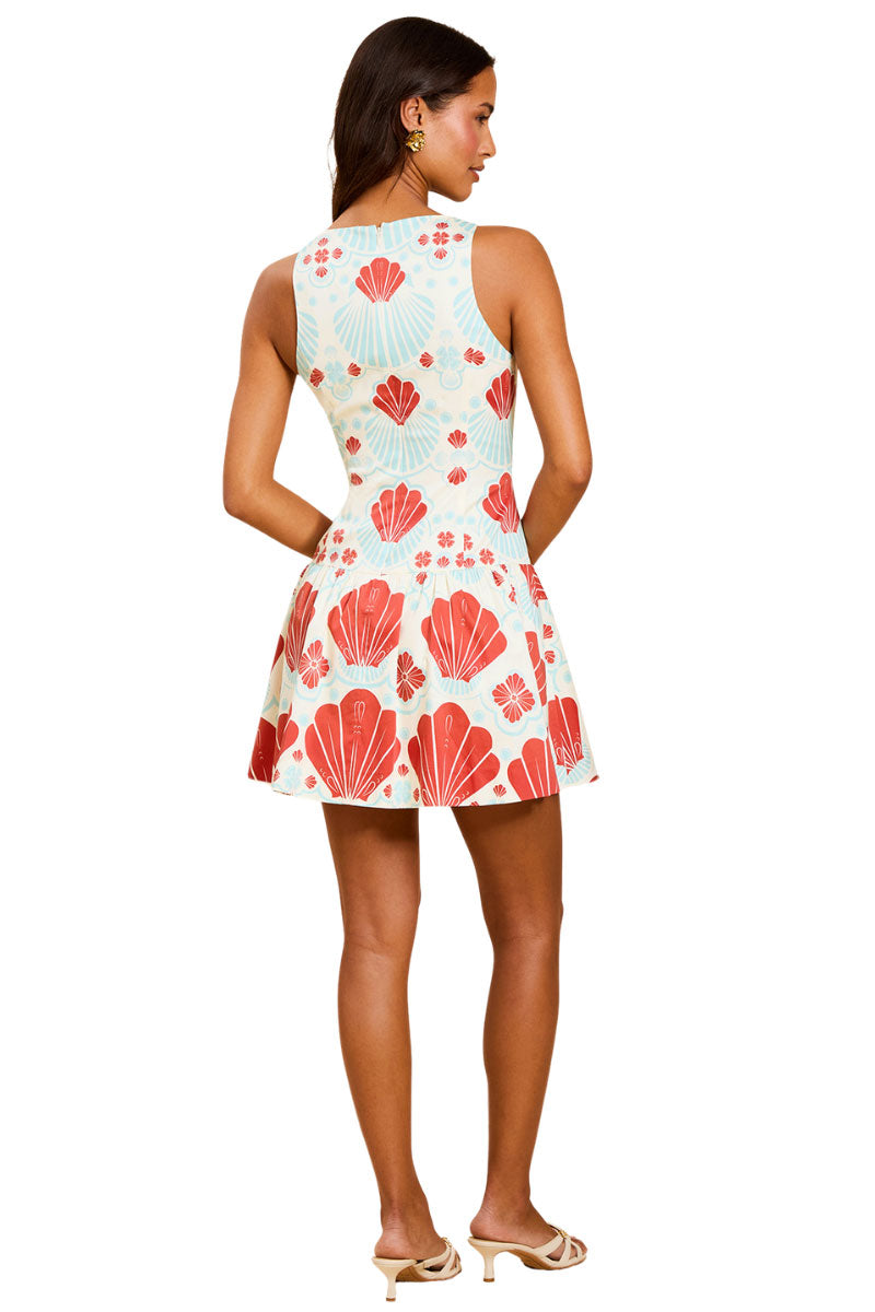 HAPPY HOUR MINI DRESS IN POPPY BREEZE