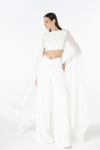 SCULPTED CROPPED TOP