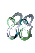 INTERCONEXION M EARRINGS IN GREENS