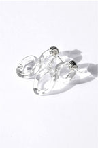 INTERCONEXION M EARRINGS IN TRANSPARENT