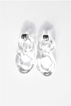 INTERCONEXION M EARRINGS IN TRANSPARENT