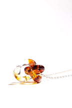 INTERCONEXION PENDANT IN AMBER