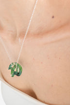 INTERCONEXION PENDANT IN GREEN