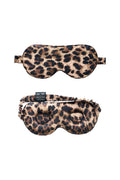 JUNGLE LEOPARD SILK EYE MASK IN LEOPARD