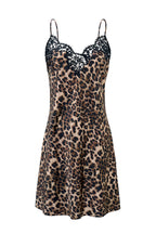 JUNGLE LEOPARD WOMEN'S SILK CHEMISE IN LEOPARD