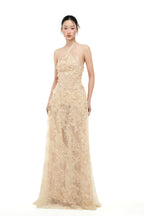 ALISA LACE DRESS IN BEIGE