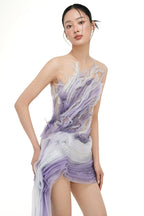 AMELIA ORGANZA AND TULLE DRESS IN VERI PERI