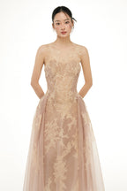 CAMILLA TULLE DRESS IN BEIGE