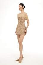 LILIANA LACE DRESS IN BEIGE