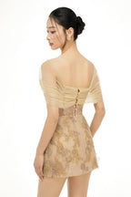 LILIANA LACE DRESS IN BEIGE