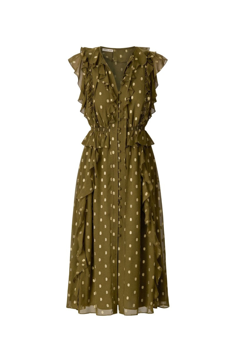 KINLEY METALLIC DOT DRESS