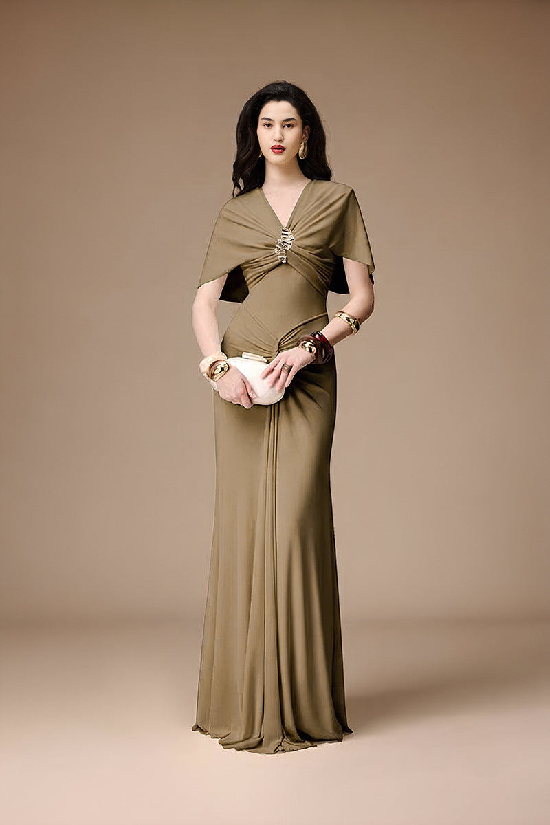LA PERLA DRESS IN KHAKI