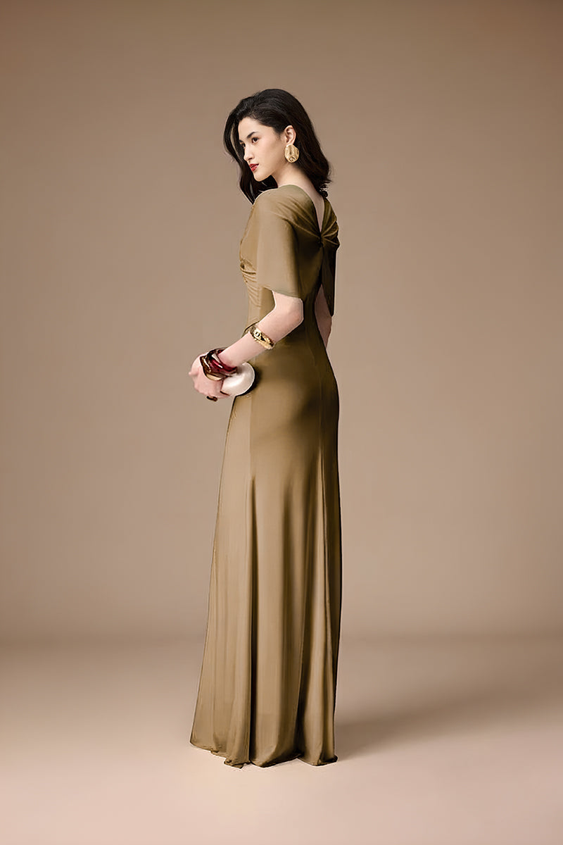 LA PERLA DRESS IN KHAKI