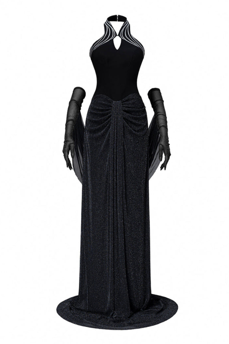 MANDOLIN DRESS IN BLACK