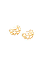 PONTOS GOLDEN HOOP EARRINGS