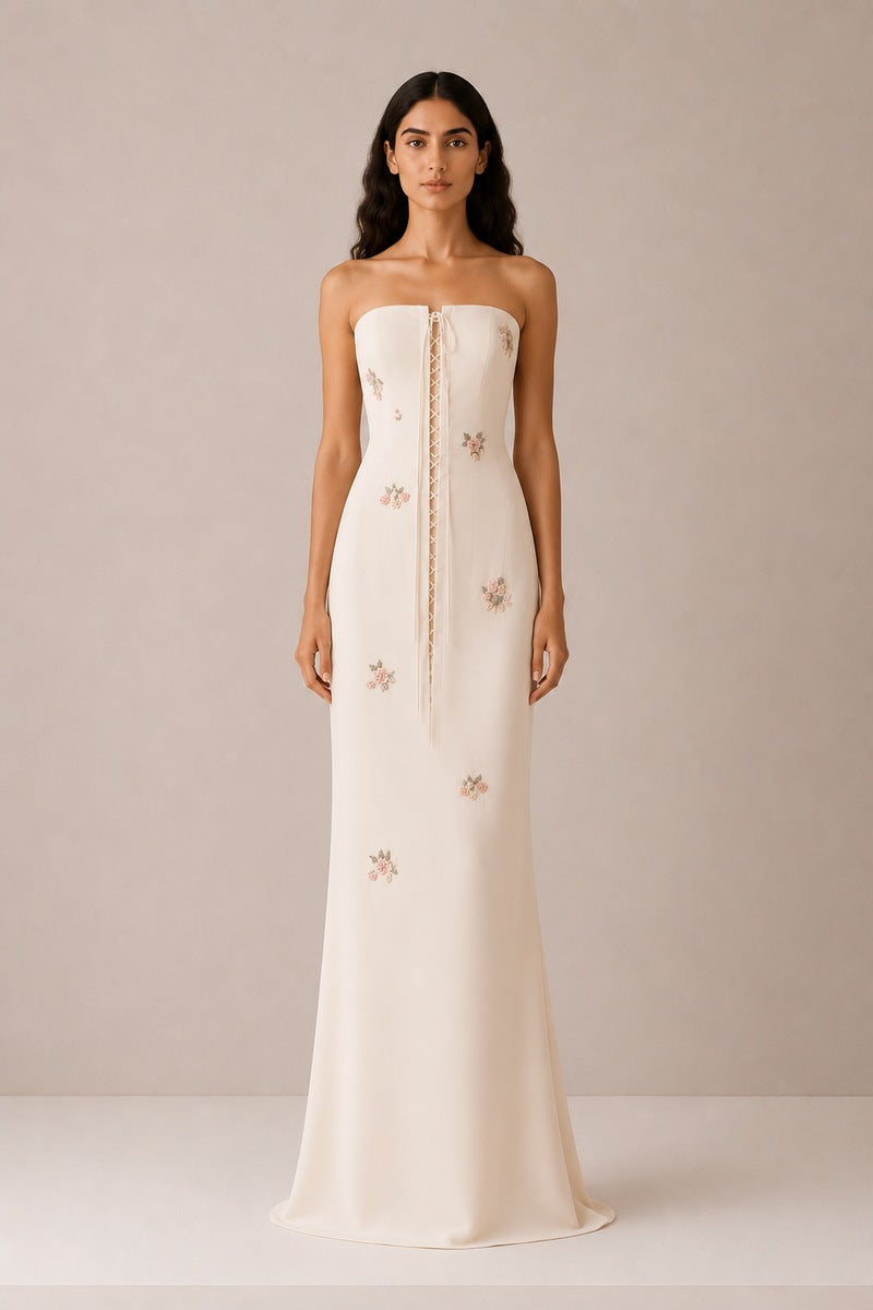 POUDRE DRESS IN VANILLA