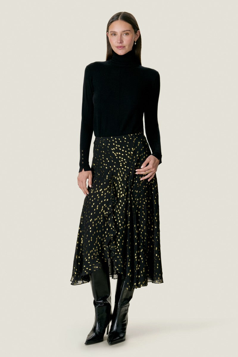 NOHA METALLIC DOT SKIRT