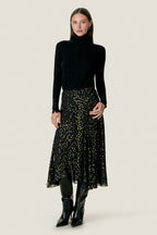 NOHA METALLIC DOT SKIRT
