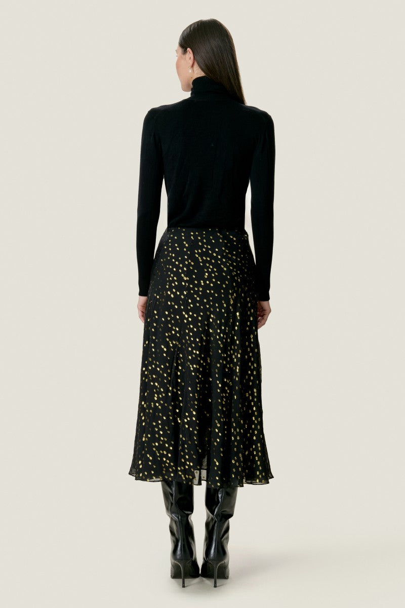 NOHA METALLIC DOT SKIRT