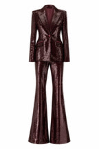 SEQUIN PEAK BLAZER
