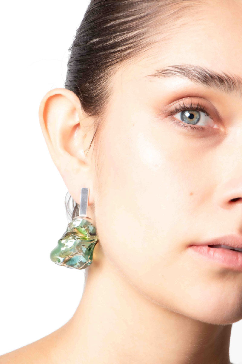 SOPLO M EARRINGS IN GREEN