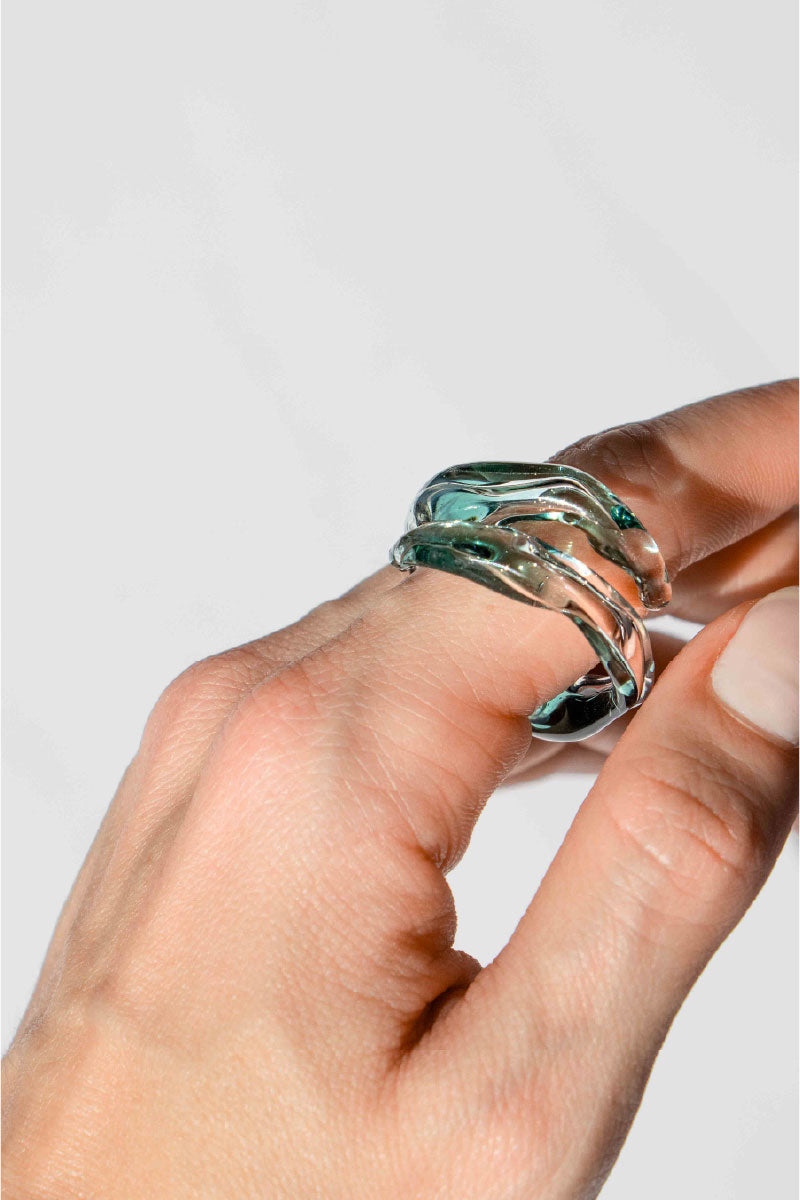 SOPLO REMOLINO RING IN BLUE