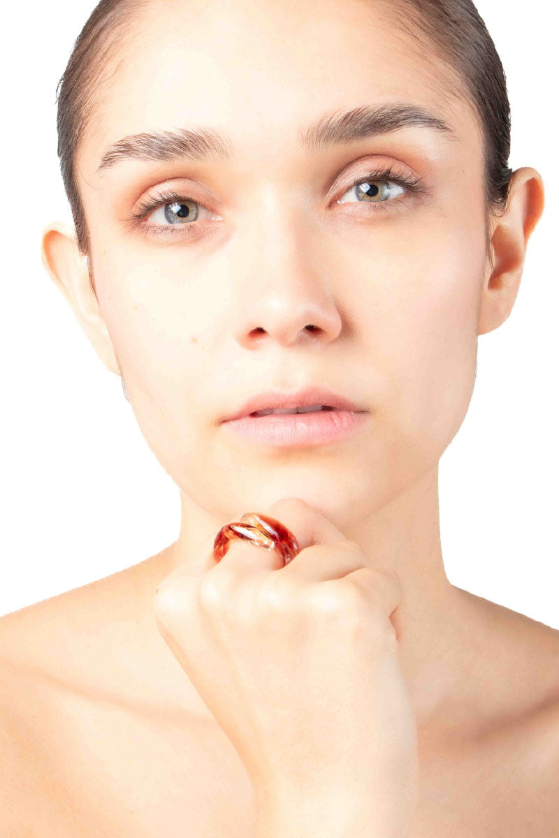 SOPLO REMOLINO RING IN RED