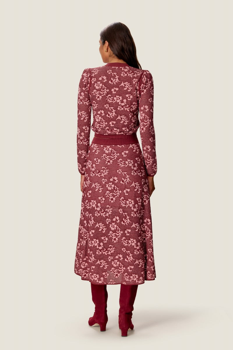 BRYN JACQUARD SWEATER SKIRT