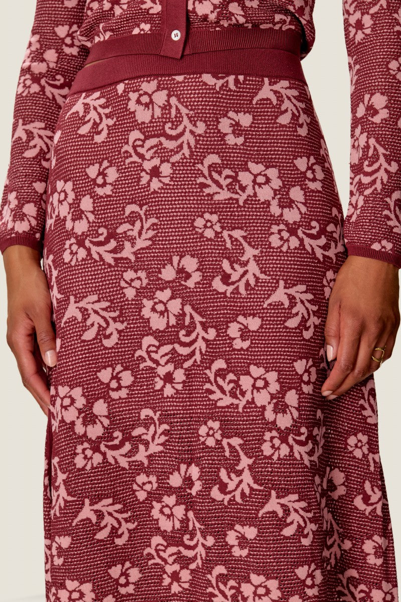 BRYN JACQUARD SWEATER SKIRT