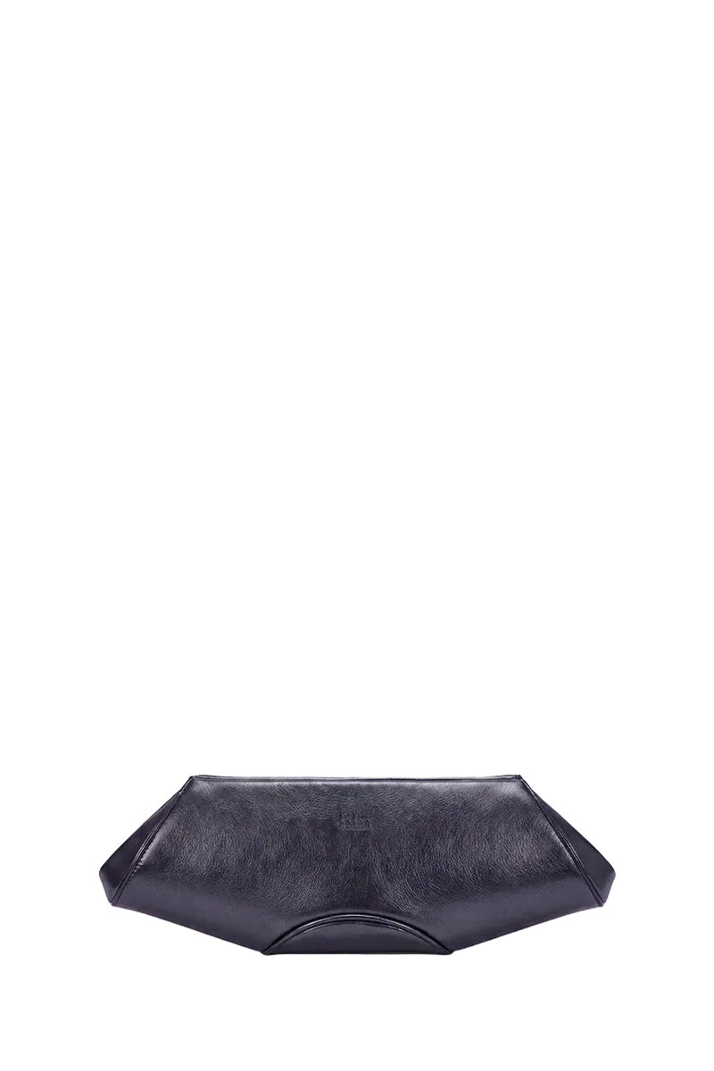 ELIZABETH BAGUETTE MINI CLUTCH IN HEMATITE