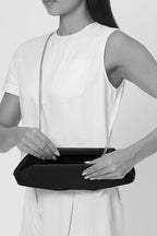 ELIZABETH BAGUETTE MINI CLUTCH IN HEMATITE