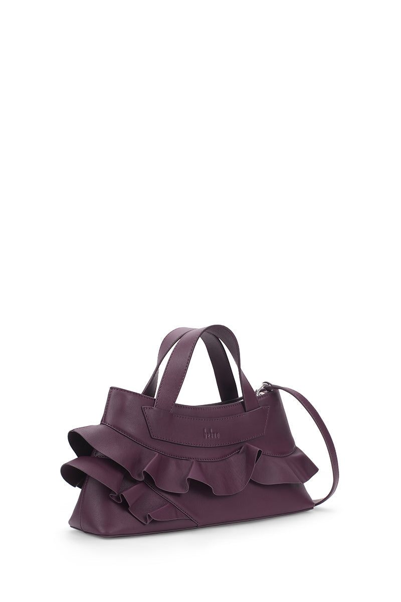 FRANCA BAG RUFFLE NAPPA IN CHERRY