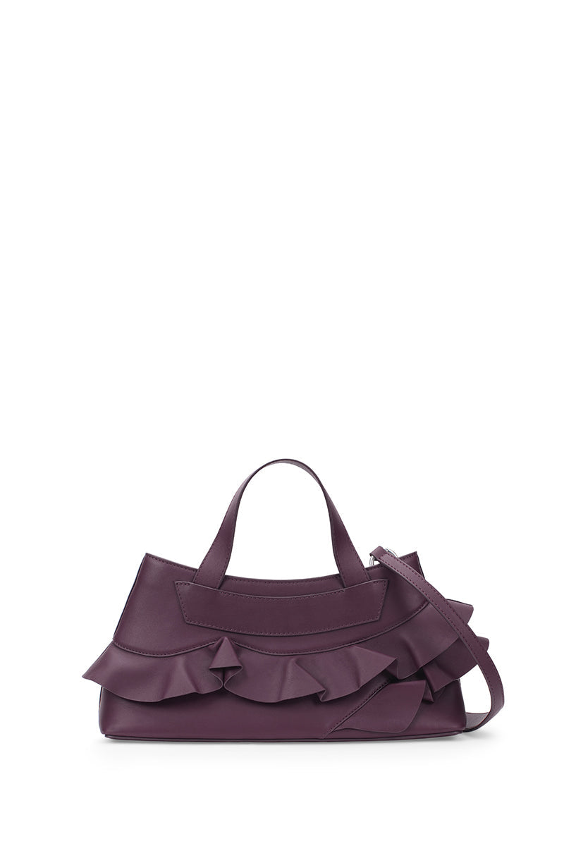 FRANCA BAG RUFFLE NAPPA IN CHERRY