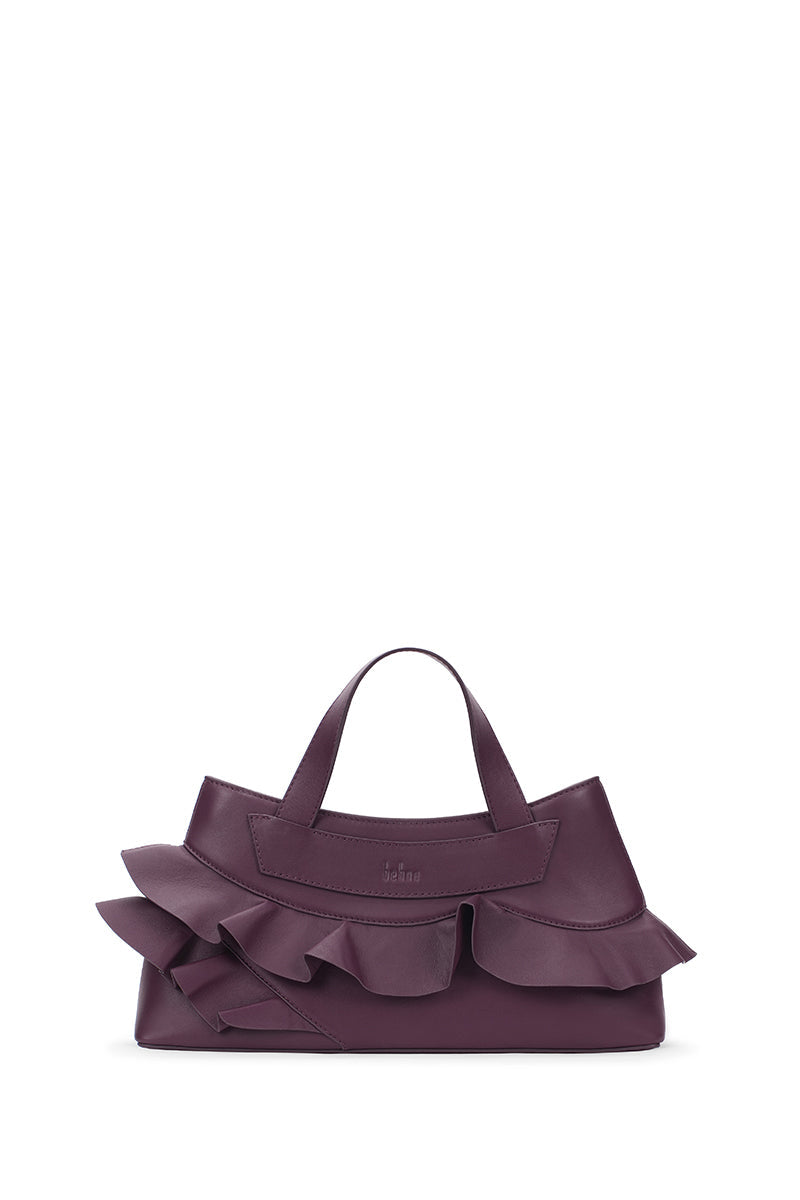 FRANCA BAG RUFFLE NAPPA IN CHERRY