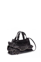 FRANCA BAG SILK RUFFLE SILK AND CRINKLE IN BLACK