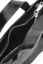 FRANCA BAG SILK RUFFLE SILK AND CRINKLE IN BLACK