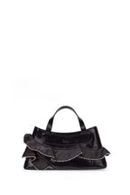 FRANCA BAG SILK RUFFLE SILK AND CRINKLE IN BLACK