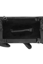 ELIZABETH BAGUETTE MINI CLUTCH RUFFLE SILK AND CRINKLE IN BLACK