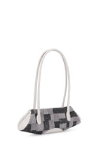 ELIZABETH BAGUETTE MINI KANTHA SILK AND PEBBLE IN PUMICE