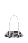 ELIZABETH BAGUETTE MINI KANTHA SILK AND PEBBLE IN PUMICE