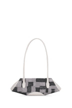 ELIZABETH BAGUETTE MINI KANTHA SILK AND PEBBLE IN PUMICE