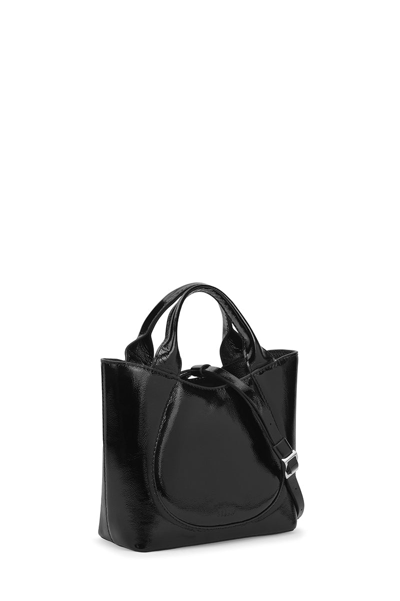 KATRINA MINI TOTE NO2 CRINKLE IN BLACK