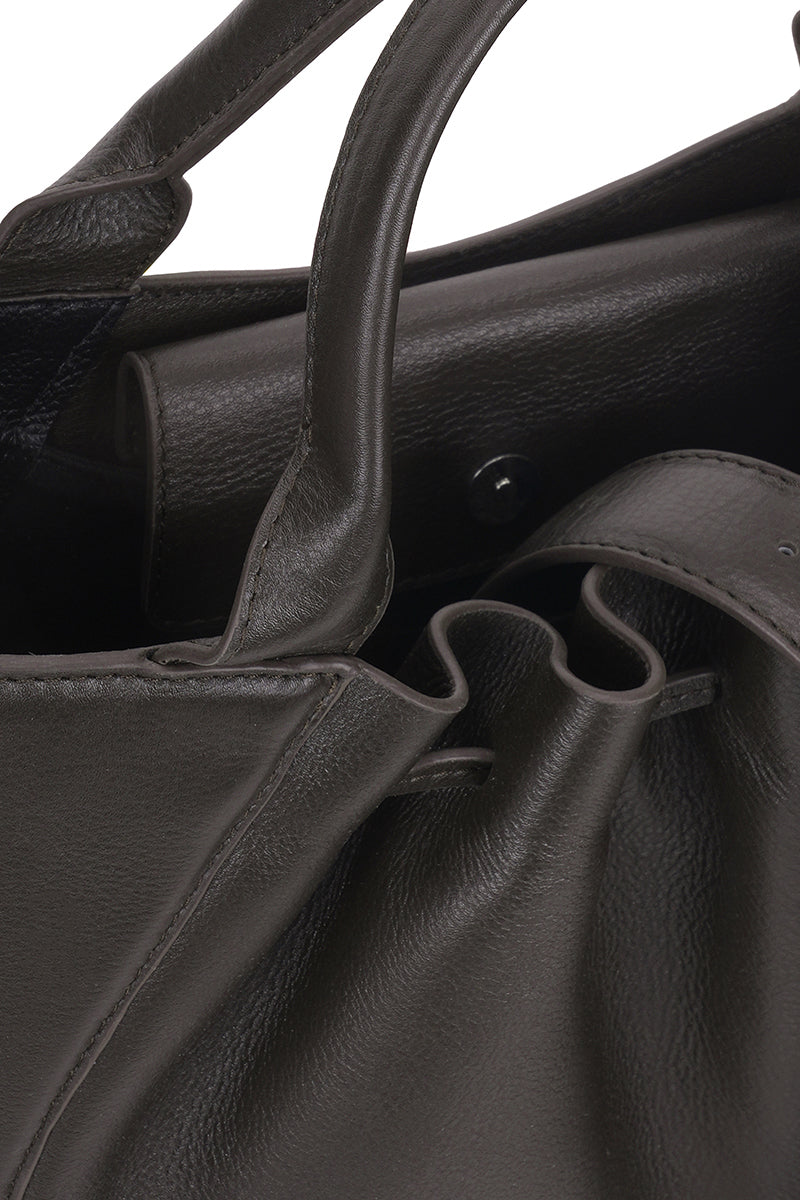 KATRINA SATCHEL MILLED IN CACAO