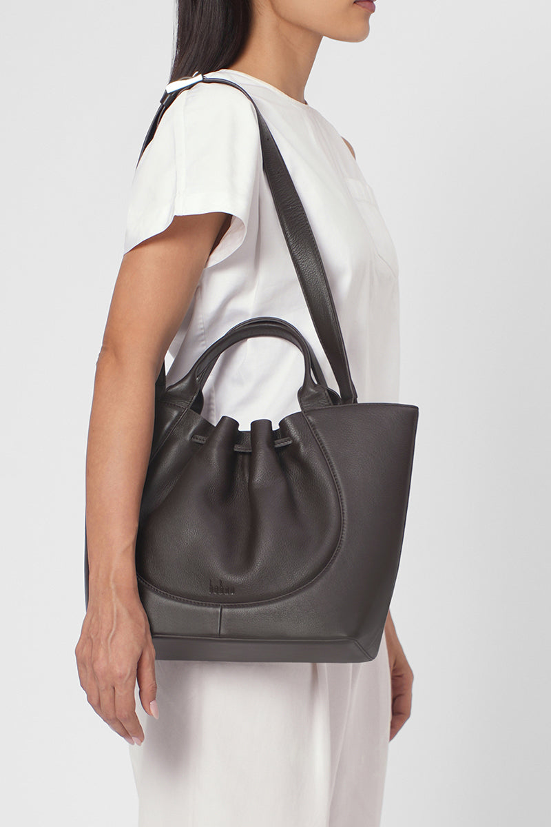 KATRINA SATCHEL MILLED IN CACAO