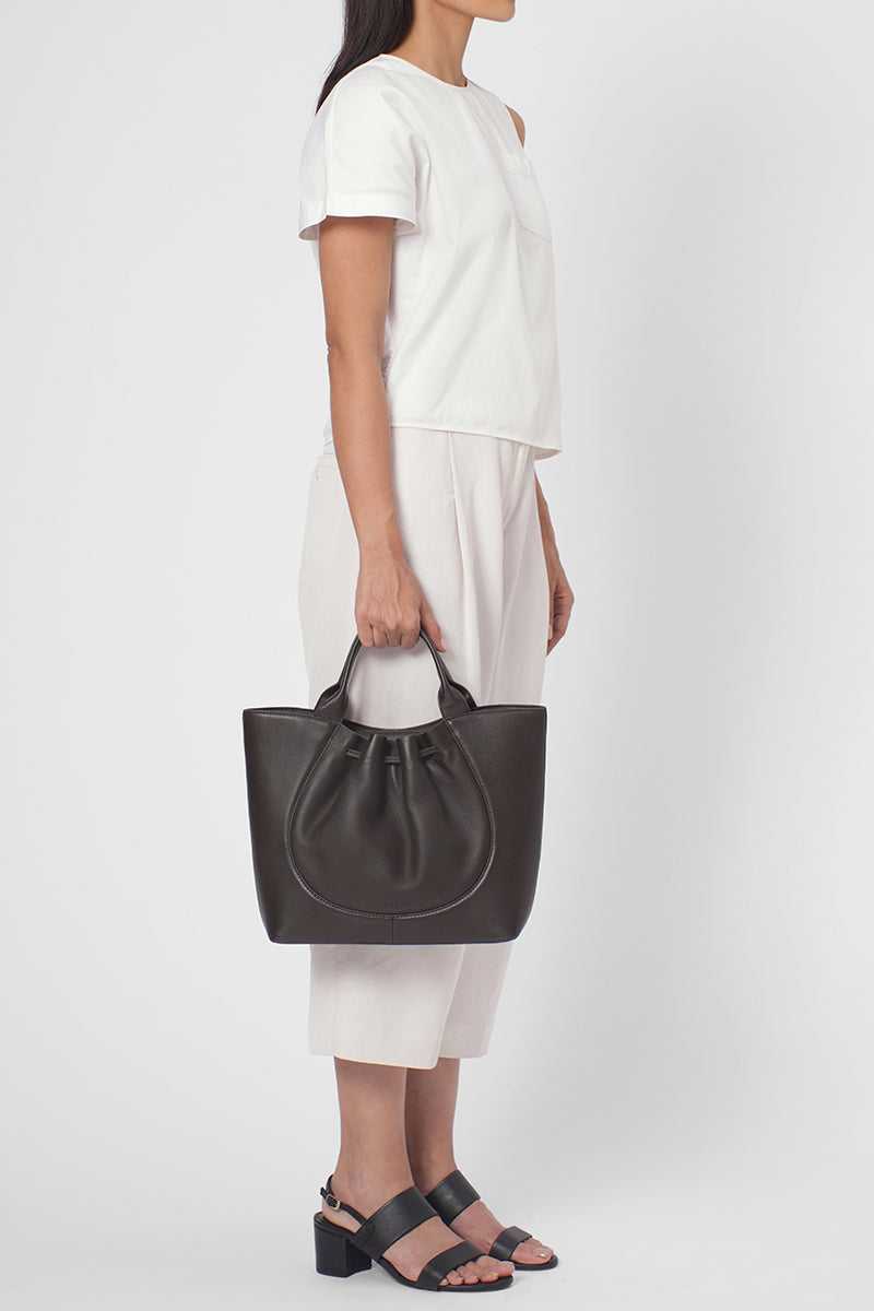 KATRINA SATCHEL MILLED IN CACAO
