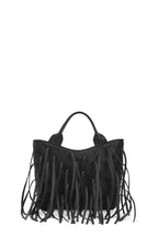 KATRINA MINI TOTE NO2 FRINGE NAPPA IN BLACK