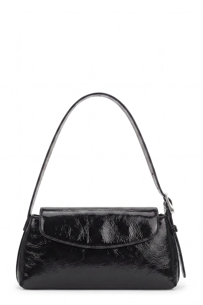 YARA BAGUETTE CRINKLE IN BLACK