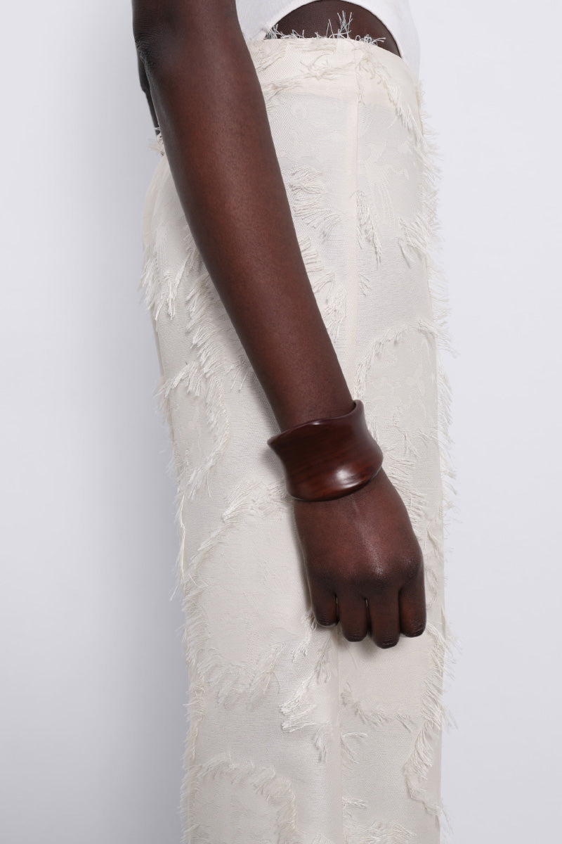 JORA FRINGE TROUSERS IN CREAM